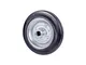 Valsecchi - ruota gomma nera 112 avo disco acciaio + cuscinetti a rulli d.mm 160X40