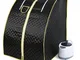Wyctin - Box per sauna a vapore nero Suana portatile pieghevole per interni con telecomand...