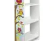 Scaffale per cameretta bambini in legno - motivo Gufi