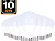10 lampadine led E27 10W 6000K bianco freddo ad alta luminosità