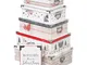Scatole rettangolari stampate su 4 lati x6 - Feeric lights & christmas