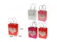 Trade Shop Traesio - Trade Shop - Set 2 Pz Buste Borsa Da Regalo Sacchetti Con Cuore 32x26...