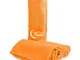 Tex Family - set asciugamani microfibra arancio 1+1 Viso e Ospite