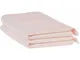 Set di 2 asciugamani bagno in spugna di cotone rosa pastello con nappe decorative Atiu