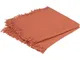 Atmosphera - Set di 2 tovaglioli rosa terracotta maha 40x40cm créateur d'intérieur - Terra...