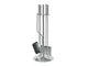 Purline - Set di 4 accessori per caminetti o stufe a legna in acciaio inox FPA2 - 30x71x30...