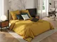 Biancheria da letto in cotone lavato giallo senape 260x240cm Atmosphera créateur d'intérie...