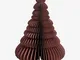 Albero di Natale di carta Noelle Cedro rosso ↑24 cm - Cedro rosso ↑24 cm - Sklum