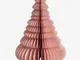 Albero di Natale di carta Noelle Rosa ↑24 cm - Rosa ↑24 cm - Sklum