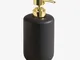 Dispenser di sapone in ceramica Pierk Nero - Nero - Sklum