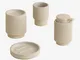 Set da bagno Yiriel Beige Crema - Beige Crema - Sklum