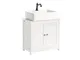 Mobiletto Bagno Cassettiera Bagno Armadietto Bagno Mobile Sottolavabo per Bagno Bianco FRG...