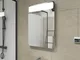 Specchio Auto-illuminante Fascia Led Bagno - Sole: 50x70x5cm - Cloud