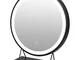 Haloyo - Specchio cosmetico rotondo, specchio per il trucco luminoso, 40 40 cm, 6500 k, Bi...