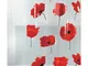 Spirella - Poppy Collection Poppy, tenda da doccia tessile 180 x 200, 100% poliestere, mul...