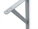 Staffa per scaffalature Stile decorativo Realizzato in acciaio Finitura grigia Misure 3020...