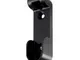 Confezione da 2 pezzi - supporto per tubo ovale 30x15MM - in zama nera
