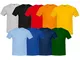 T-SHIRT 100% COTONE COLORATA GIALLA Taglia XL