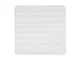 Tappetino per la doccia Rocha, antiscivolo, in gomma, 54x54 cm, bianco - 