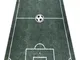 Tappeto lavabile BAMBINO 2138 Campo, calcio per bambini antiscivolo - verde green 140x190...