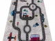 Tappeto lavabile junior 52242.801 Città, strade per bambini antiscivolo - beige / noir bei...