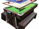 Tavolo da biliardo 7 piedi Multi-gioco verde Air Hockey + Ping pong – Mattew con panche