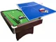Tavolo da biliardo 7 piedi multigioco con ping pong – Sirio