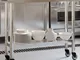 Tavolo da Lavoro Cucina con Ruote 110x30x85 cm in Acciaio Inox