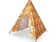 Tenda indiana per Bambini tepee Baby con Struttura in Bamboo 102X102X155H