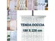 Trade Shop - Tenda Per Doccia Varie Fantasie Per Vasca Da Bagno Tendina Con Ganci 180x220...