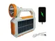 Trade Shop Traesio - Trade Shop - Torcia Lampada Pannello Solare Portatile Ricaricabile Le...