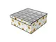 Trade Shop - Box Scatola Salvaspazio Armadio 20 Contenitori Porta Oggetti Organizer 32x32x...