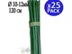 25 x Tutore in bambù plastificato da 120 cm, asta di bambù 10-12 mm. Asticelle di bambù ec...