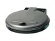 Pattumiera L400xP510mm 120l coperchio argento (KS) 