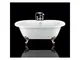 Vasca da bagno freestanding con piedini CHELSEA Bianca 154 cm Piedini di aquila Rame - Pie...