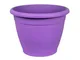 Vaso colorato tondo in plastica naxos Vari Colori diam 18cm made in Italy - Color: violet