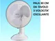 Universale - ventilatore pala 30 da tavolo larel oscillante 3 velocita' larel