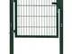 Cancello per Recinzione in Acciaio Verde 105x150 cm - Verde - Vidaxl