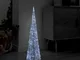 Piramide Decorativa Cono Luce led Acrilico Bianco Freddo 90 cm - Vidaxl