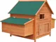 Pollaio in Legno 157x97x110 cm - Marrone - Vidaxl