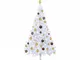 Albero di Natale Preilluminato con Palline 120 cm 230 Rami - Vidaxl