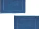 Tappeti da bagno, blu cotone, 50x70 cm, Paradise, Set di 2 - 