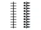 Portabottiglie Vino da Parete 126 cm Scaffale Metallo Vino Porta 10 Bottiglie Mobile Porta...
