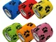  Bende autoadesive per zampe - cerotti per animali - 5cm x 4,5m