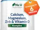 Nu U Nutrition Calcio, magnesio, zinco e vitamina D3