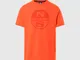  - T-shirt con stampa maxi logoBright orangeM