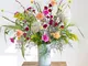 Fiori a Domicilio - Bouquet di fiori con garofani e fiore di riso - Aria - 