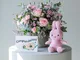 Fiori a Domicilio - Pack Baby: Composizione Rosa con Miffy e Biglietto - 