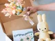 Fiori a Domicilio - Pack Baby: Mini Bouquet con Peluche Miffy Giallo e Bigli - 