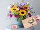 Fiori a Domicilio - Pack Compleanno: Bouquet Granada con Candela e Biglietto - 